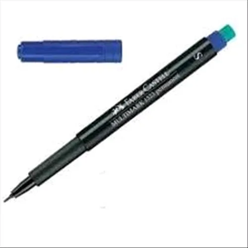 Faber Castell Multimark Marcatore Permanente Punta Conica 0.40 mm Col. Blu Conf 10 Pz.