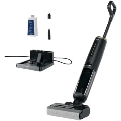 Hoover HW3P10 011 Scopa Elettrica 2 in 1 Secco e Bagnato Senza Filo Senza Sachetto Nero