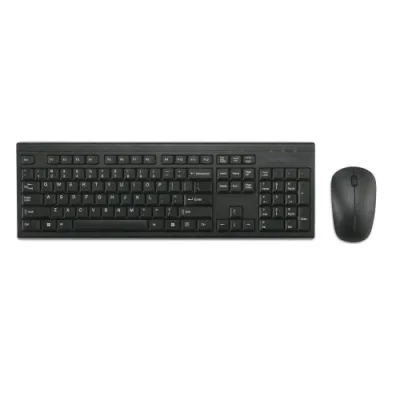 Kensington KM150 Eq Set Mouse e Tastiera Full Size Wireless 2.4GHz Qwerty Layout Italiano + Mouse Wireless Ottico 3 Pulsanti 1.200 DPI Nero
