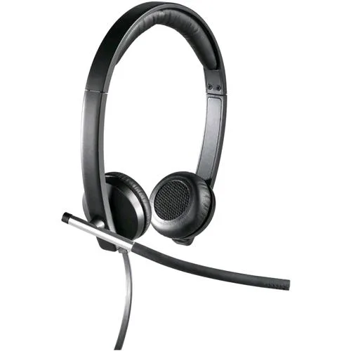 Logitech H650E Cuffia Stereo con Microfono per PC USB Colore Nero