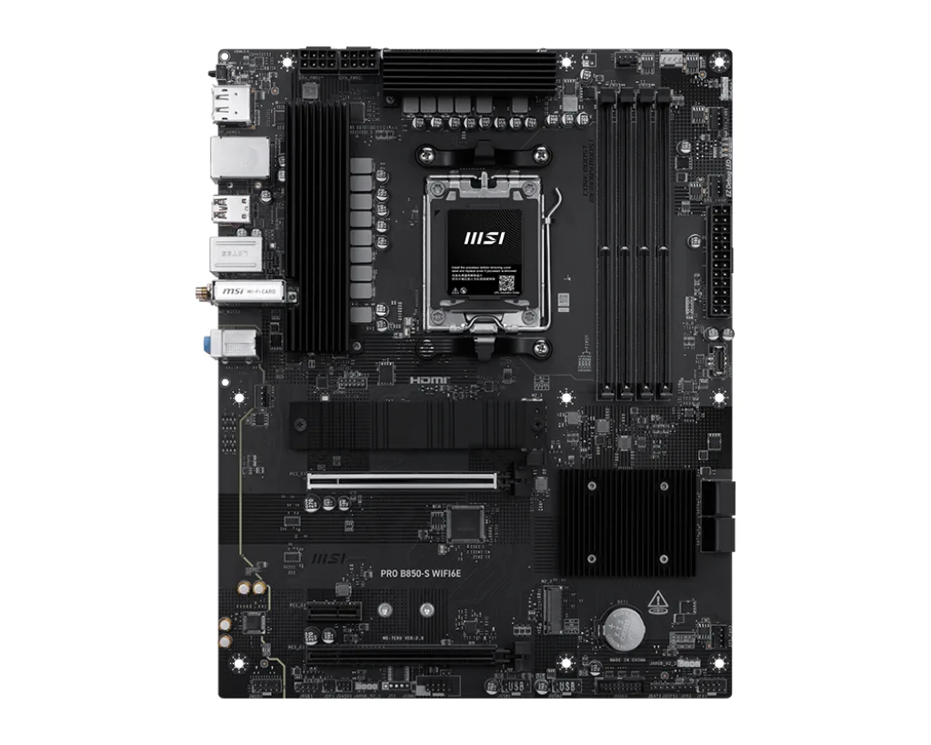MB MSI PRO B850-S WIFI6E AM5 4D5 3PCIE 3M2 4SATA HD/DP ATX