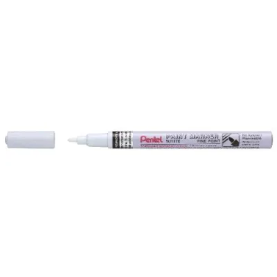 Pentel Paint Marker Marcatore Permanente Punta Conica Tratto 1.5 mm Bianco Conf 12 Pz.