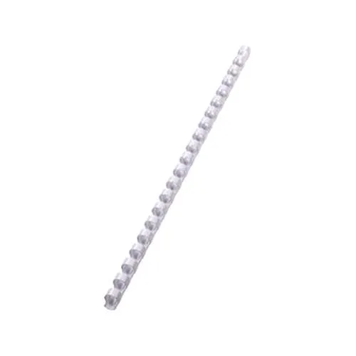 GBC Dorsi in Plastica a Spirale 21 Anelli da 16 mm Rilegatura 1/45 Fogli Col. Bianco Conf 100 Pz.