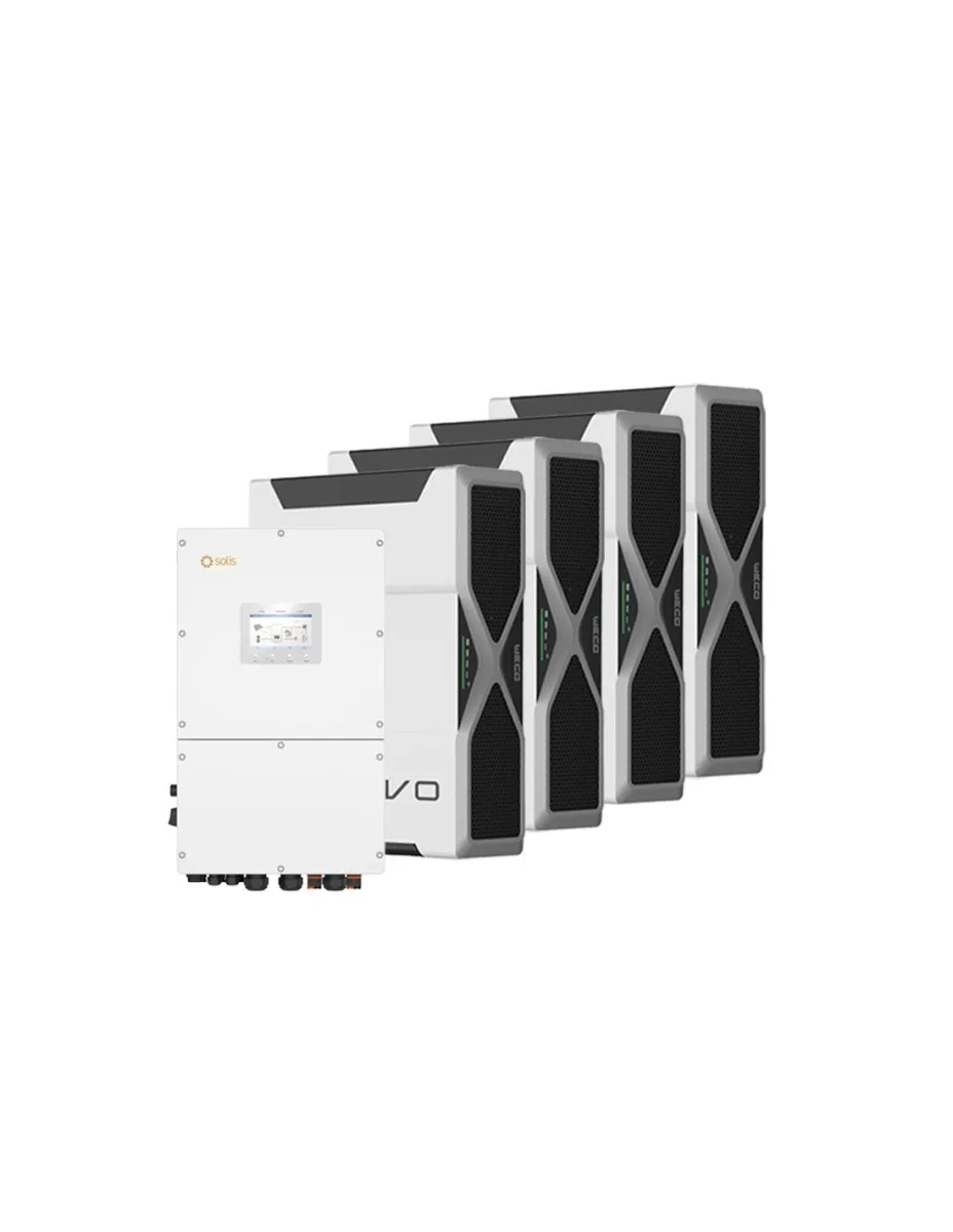 Sistema di accumulo trifase inverter 30kW Solis batteria al litio 20.88kWh Weco EVO 5k3