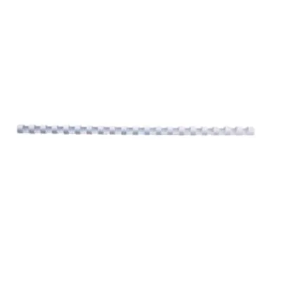 GBC Dorsi in Plastica a Spirale 21 Anelli da 19 mm Rilegatura 1/165 Fogli Col. Bianco Conf 100 Pz.