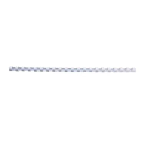GBC Dorsi in Plastica a Spirale 21 Anelli da 19 mm Rilegatura 1/165 Fogli Col. Bianco Conf 100 Pz.