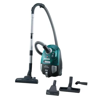 Hoover SL71_SL70 Aspirapolvere a Traino Senza Sacco Cavo 5m Potenza 700W Capacita' 2l Colore Grigio/Verde