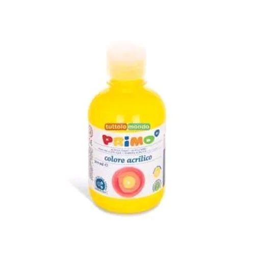 Primo Tempera Acrilica Flacone da 300 ml Colore Giallo