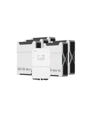 Sistema di accumulo trifase inverter 30kW Solis batteria al litio 26.1kWh Weco EVO 5k3