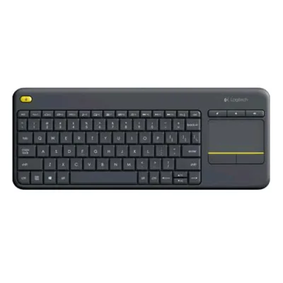 Logitech K400 Plus Tastiera Wireless Layout Italiano con Touchpad Integrato Colore Nero