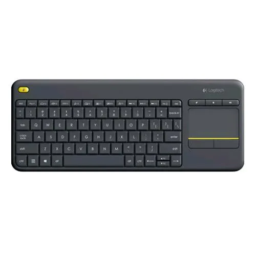 Logitech K400 Plus Tastiera Wireless Layout Italiano con Touchpad Integrato Colore Nero