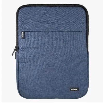 Nilox Tech Borsa a Fontina per Notebook da 14.1" in Poliestere 2 Scomparti Blu