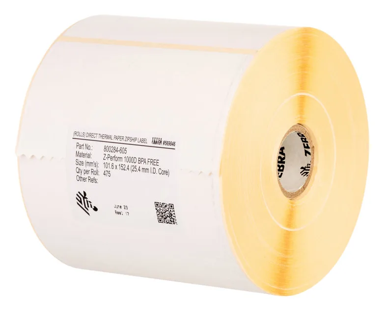 ETICHETTE ZEBRA Z-PERFORM CONF 4PZ 105 MM WIDTH X 148 MM LUNGHEZZA