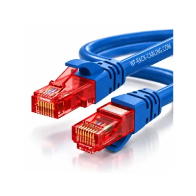 WP Europe Cavo Patch Cord Ethernet CAT.6 U-UTP RJ45-RJ45 PVC 1 m Blue