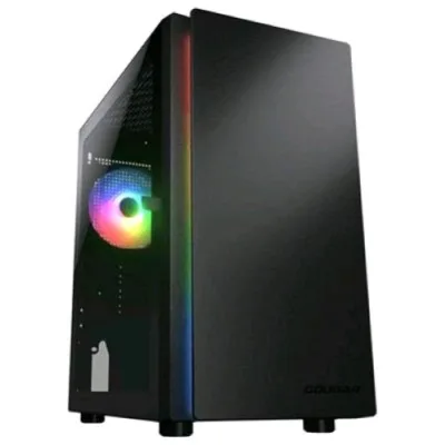 Cougar 385PC40R Purity RGB Case Gaming Mini Tower Pannello in Vetro Temperato 1 Ventola 120mm Installata Colore Black