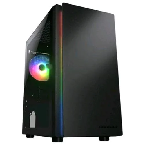 Cougar 385PC40R Purity RGB Case Gaming Mini Tower Pannello in Vetro Temperato 1 Ventola 120mm Installata Colore Black
