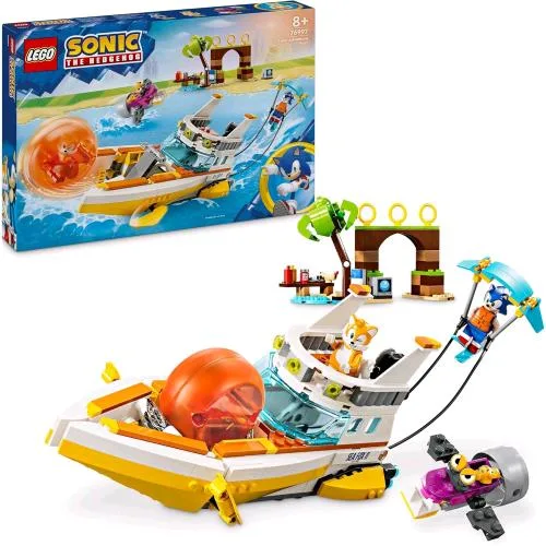 LEGO Sonic The Hedgehog L'aeroscafo delle Avventure di Tails Barca con 4 Personaggi