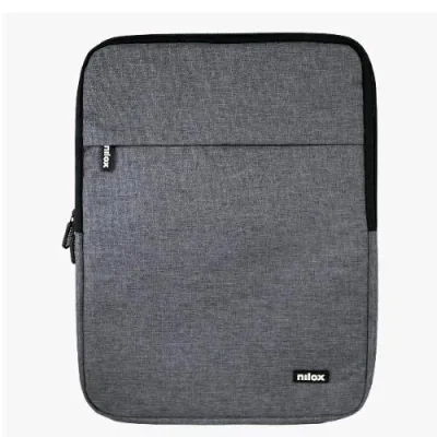 Nilox Tech Borsa a Fontina per Notebook da 14.1" in Poliestere 2 Scomparti Grigio
