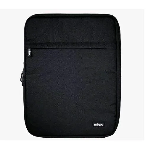 Nilox Tech Borsa a Fontina per Notebook da 14.1" in Poliestere 2 Scomparti Nero