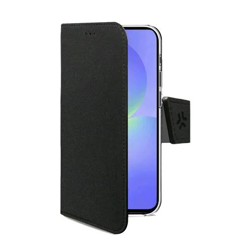 Celly Samsung Galaxy A37 5G Custodia a Libro in Pelle Sintetica con Chiusura Flap Magnetico Slot per Carte e Funzione Stand Nero