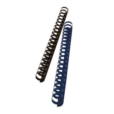 GBC Dorsi in Plastica a Spirale 21 Anelli da 22 mm Rilegatura 1/195 Fogli Col. Blu Conf 100 Pz.