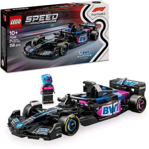 LEGO Speed Champion Auto da Corsa BWT Alpine F1 Team A524 con Minifigura del Pilota da Collezione