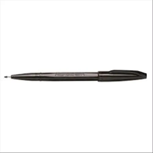 Pentel Sign Pen Penna Punta in Fibra 2 mm Nero Conf 12 Pz.