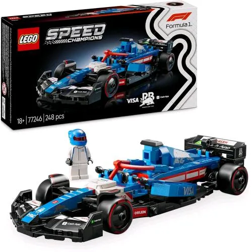 LEGO Speed Champion Auto da Corsa F1 Visa Cash App RB Vcarb 01 con Minifigura del Pilota da Collezione