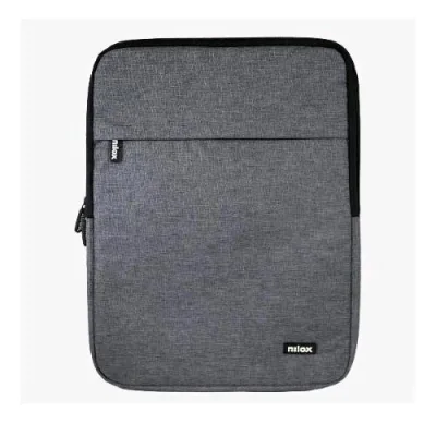 Nilox Tech Borsa a Fontina per Notebook da 15.6" in Poliestere 2 Scomparti Grigio