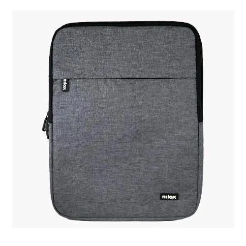 Nilox Tech Borsa a Fontina per Notebook da 15.6" in Poliestere 2 Scomparti Grigio