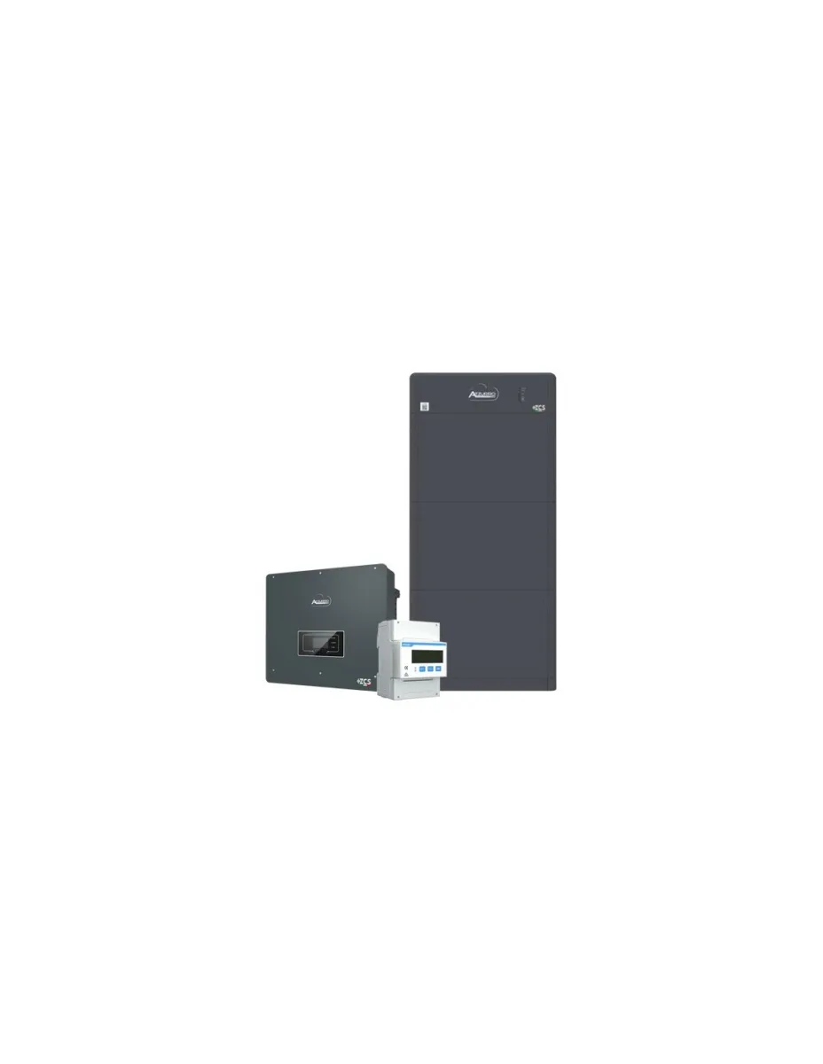 Sistema di accumulo trifase inverter 8kW Zucchetti batteria al litio HV ZBT 5K 15.36kWh
