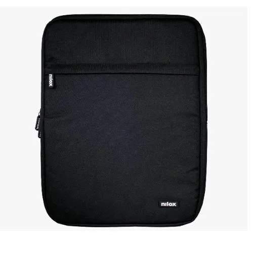 Nilox Tech Borsa a Fontina per Notebook da 15.6" in Poliestere 2 Scomparti Nero