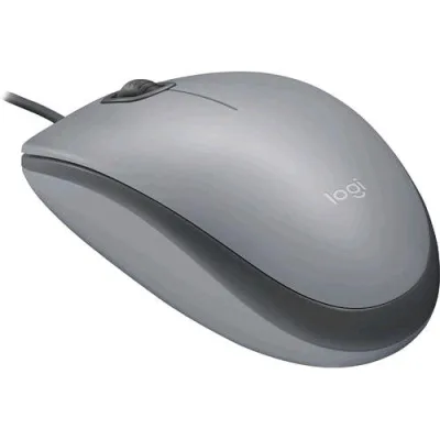 Logitech M110 Silent Mouse Ottico USB-A Ambidestro 3 Pulsanti 1.000 DPI Mid Gray