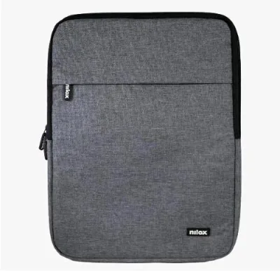Nilox Tech Borsa a Fontina per Notebook da 17.3" in Poliestere 2 Scomparti Grigio