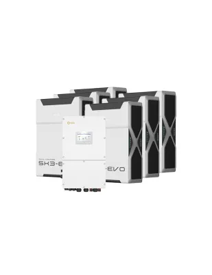 Sistema di accumulo trifase inverter 40kW Solis batteria al litio 31.32kWh Weco EVO 5k3