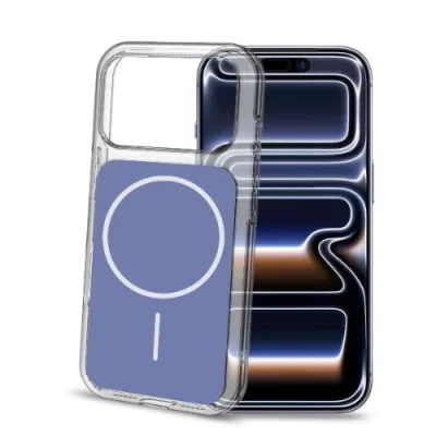 Celly Apple iPHONE 17 Pro Max Cover Sottile Bordi Trasparenti Magsafe Blue