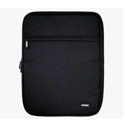 Nilox Tech Borsa a Fontina per Notebook da 17.3" in Poliestere 2 Scomparti Nero