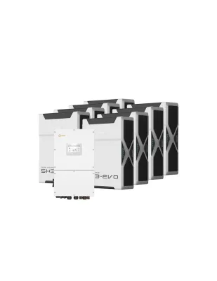 Sistema di accumulo trifase inverter 40kW Solis batteria al litio 41.76kWh Weco EVO 5k3