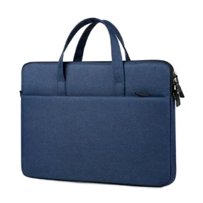 Nilox Tech Borsa per Notebook da 15.6" in Poliestere 2 Scomparti con Tasca e Tracolla Azzurro
