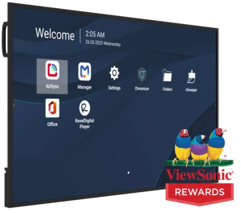 MON 75DS UHD MM DVI HDMI VESA 4K 500NIT 4GB 32GB ANDR 14 24/7