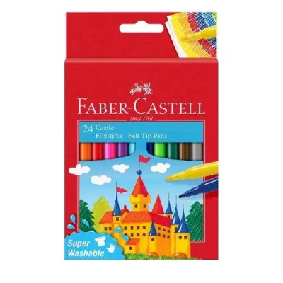 Faber Castell Pennarelli Colori Assortiti Conf 24 Pz.
