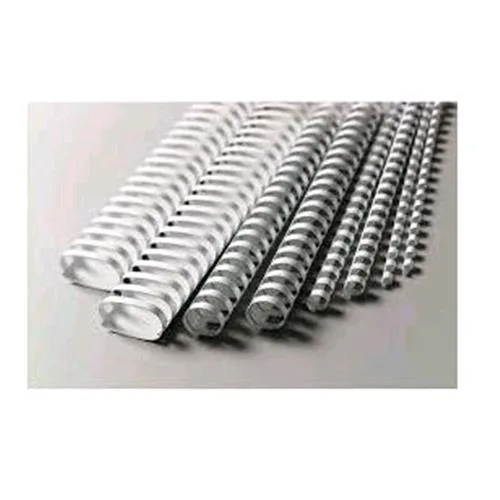GBC Dorsi in Plastica a Spirale 21 Anelli da 45 mm Rilegatura 1/400 Fogli Col. Bianco Conf 50 Pz.