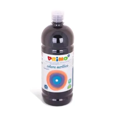 Primo Tempera Acrilica in Bottiglia da 1000 ml Nero