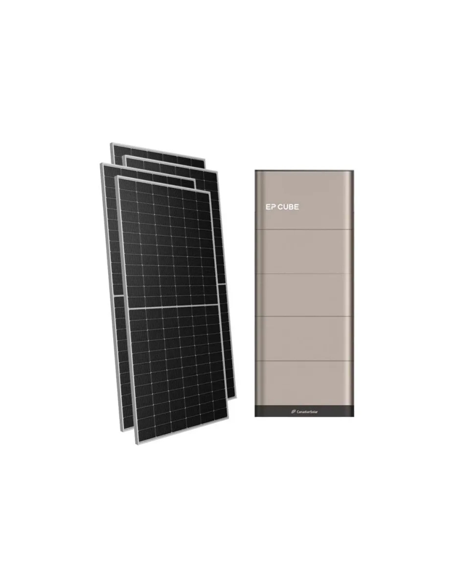 Kit fotovoltaico trifase 10710W inverter 10kW EP CUBE batteria al litio 15kWh CanadianSolar