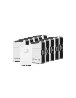 Sistema di accumulo trifase inverter 40kW Solis batteria al litio 52.2kWh Weco EVO 5k3
