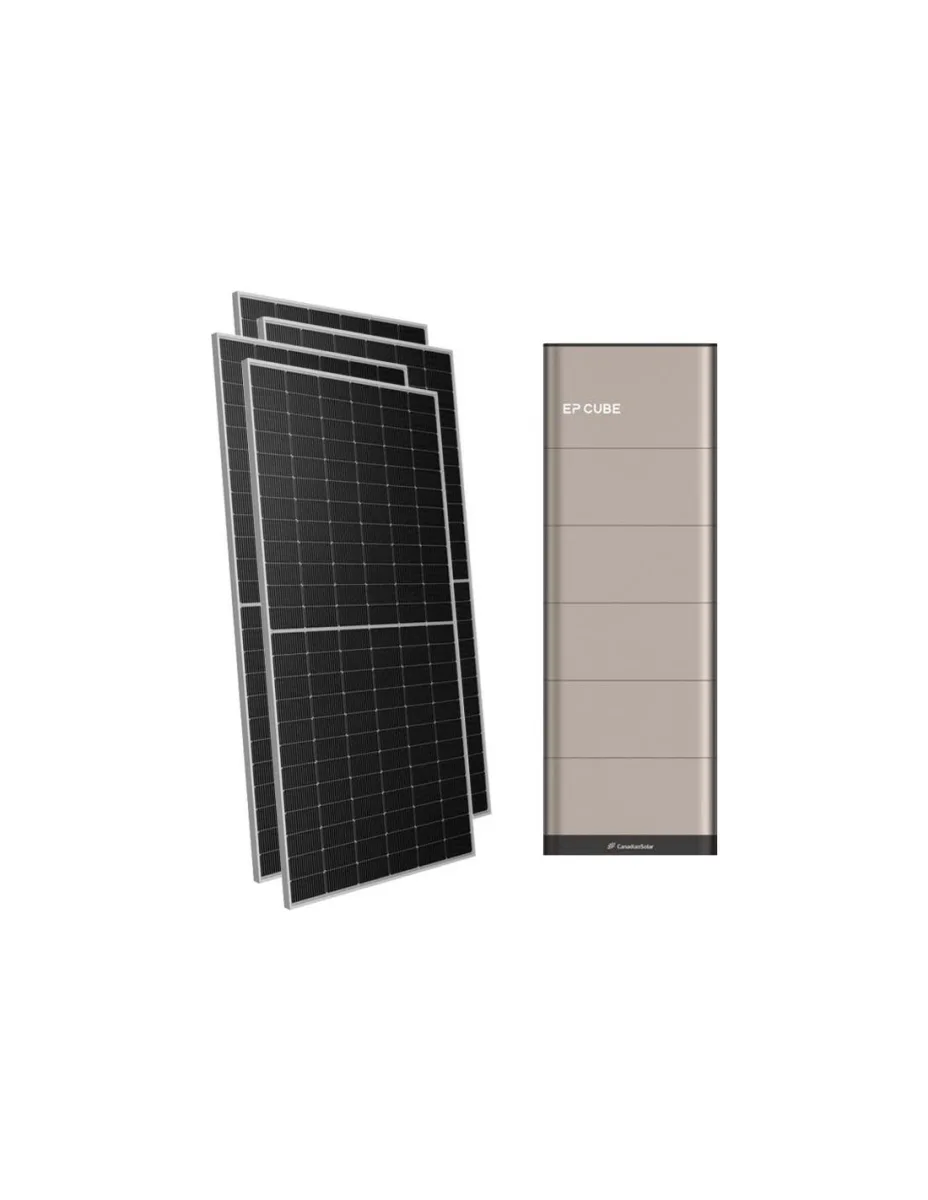 Kit fotovoltaico trifase 10710W inverter 10kW EP CUBE batteria al litio 20kWh CanadianSolar
