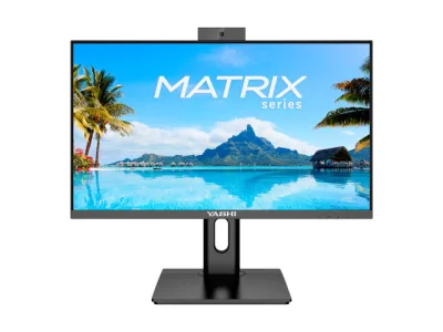 Yashi Matrix YZ2493 24" LED Full HD IPS 350 CD/MQ 120Hz 1MS Webcam 5MPX Altoparlanti Pivot HDMI Displayport Nero
