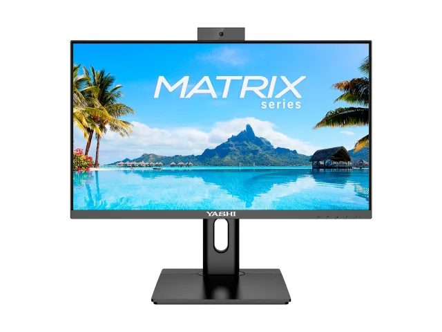 Yashi Matrix YZ2493 24" LED Full HD IPS 350 CD/MQ 120Hz 1MS Webcam 5MPX Altoparlanti Pivot HDMI Displayport Nero