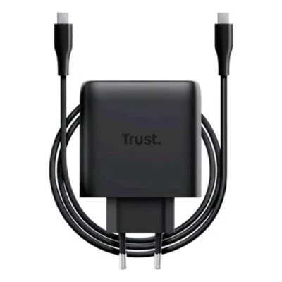 Trust Maxo Alimentatore 65W Gan USB-C con Cavo Incluso 2 m Nero