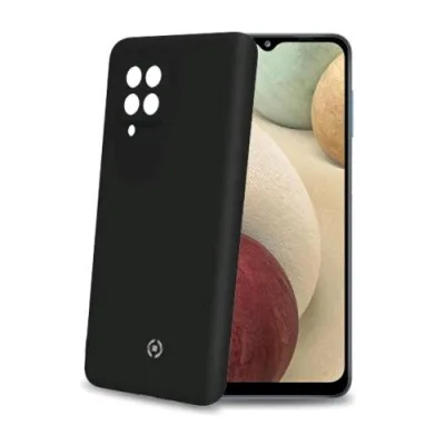 Celly Samsung Galaxy A54 5G Cromo Custodia in Morbido Tpu con Finitura Soft Touch Black